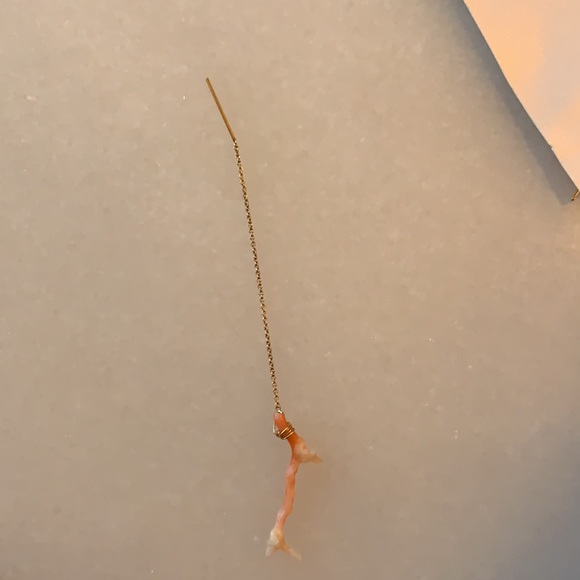 handmade coral earrings - Picture 2 of 3